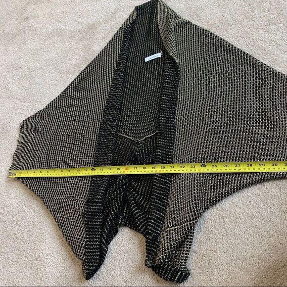 Calvin Klein Gold Black Openfront Cardigan Size M - Picture 6 of 7